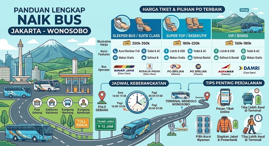 Bus Jakarta Wonosobo